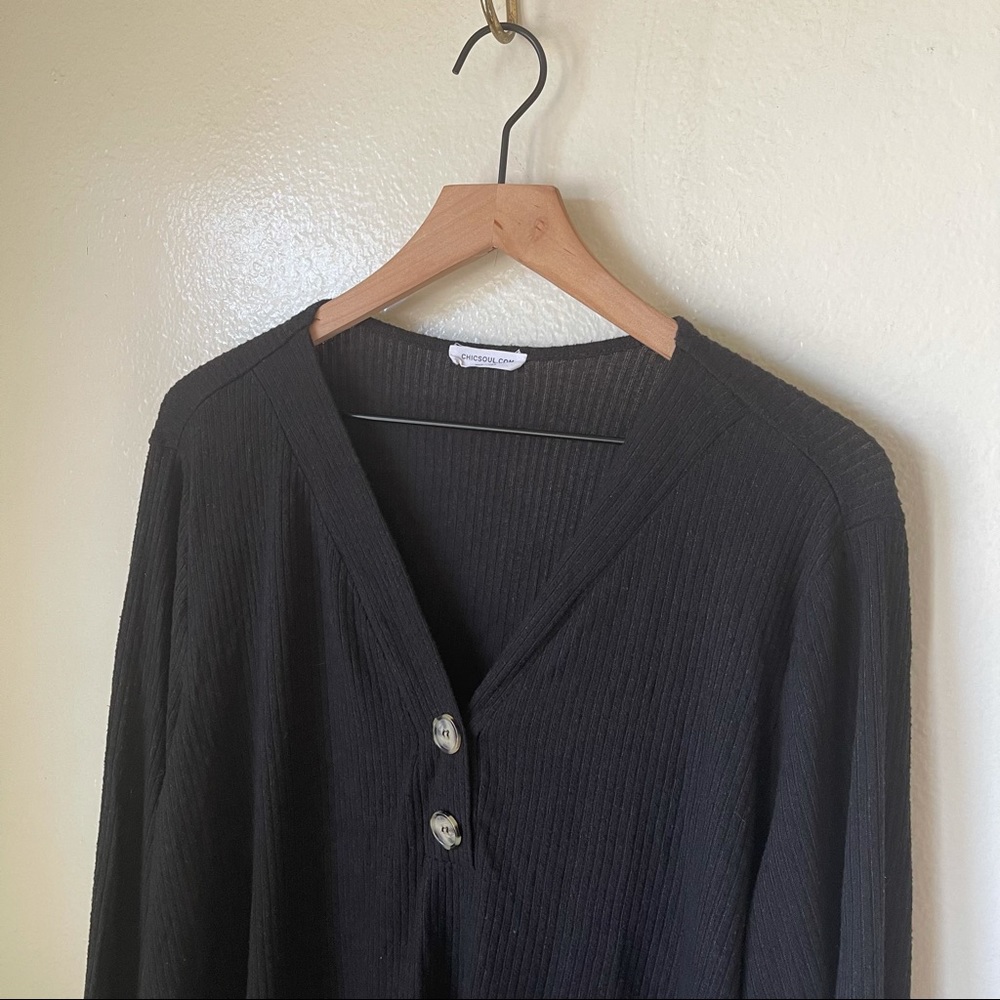 Chic Soul | Ribbed Pullover Top - Picture 2 of 7